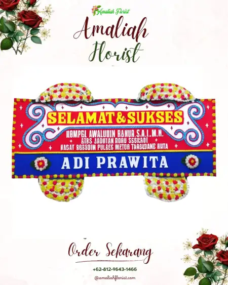 Papan Bunga Ucapan Selamat Tualan Hulu