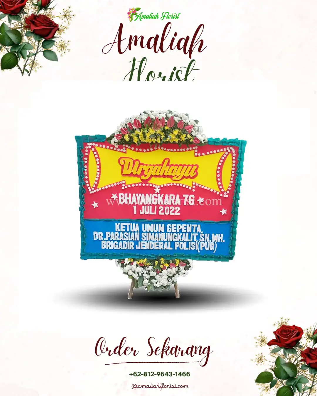 Papan Bunga HUT Ulang Tahun Tualan Hulu